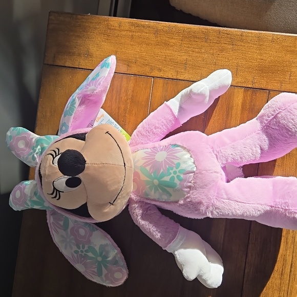 Disney Minnie Mouse Plush Toy - Pink and White- Easter - Picture 5 of 5